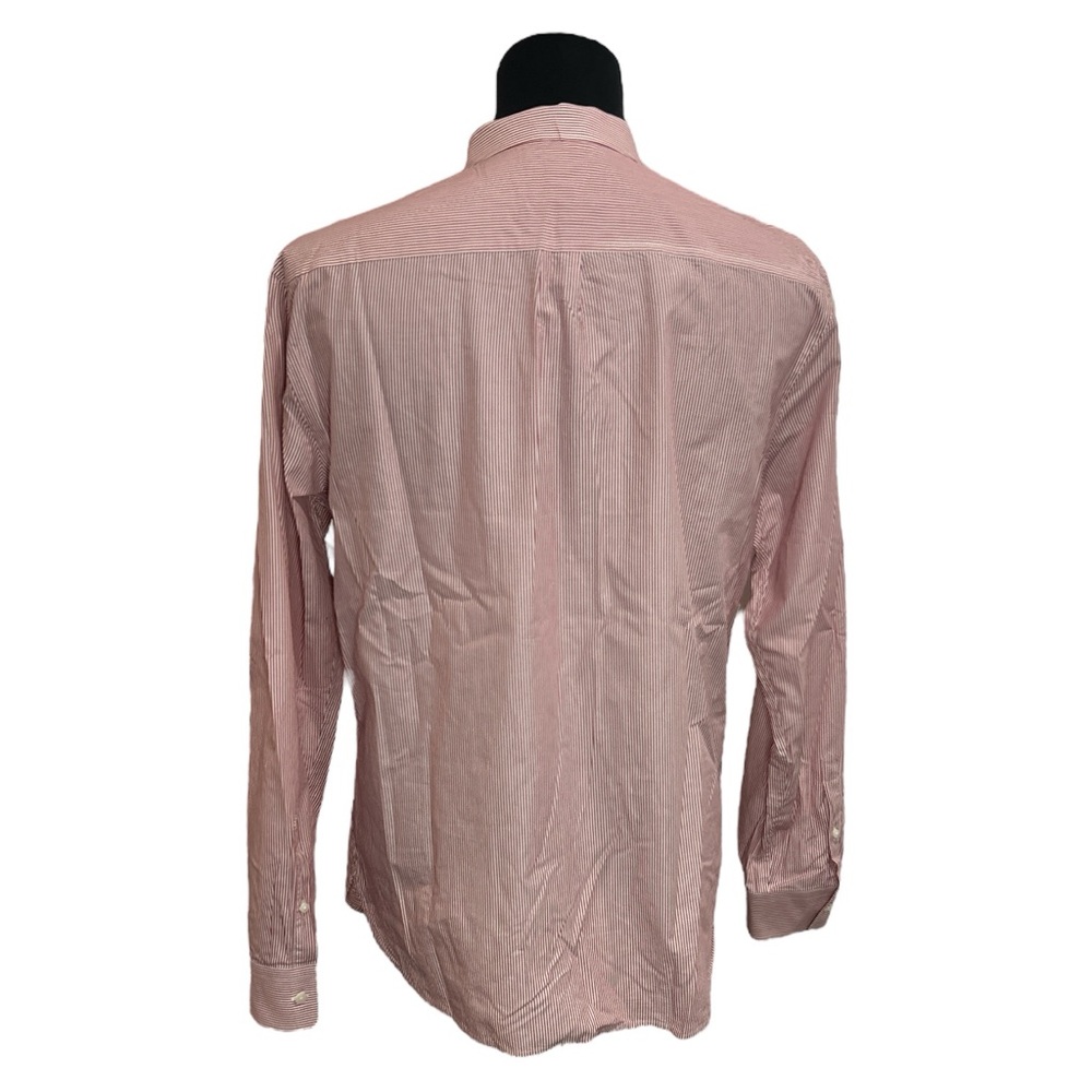 Calvin Klein Men’s Pink Striped Dress Shirt Long Sleeve Button Up Size XL - Picture 4 of 5